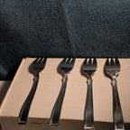 Set of 4 Hampton Silversmiths PORTFOLIO Glossy Salad Forks | 18/0 Stainless 208