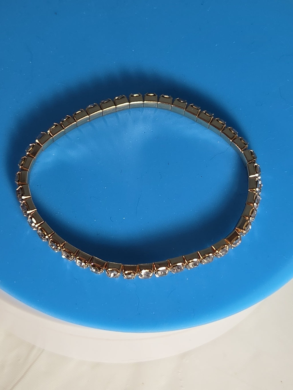 Crystal Bracelet Bangle Stretch Bling Single Row Rhinestones Bracelets For Women