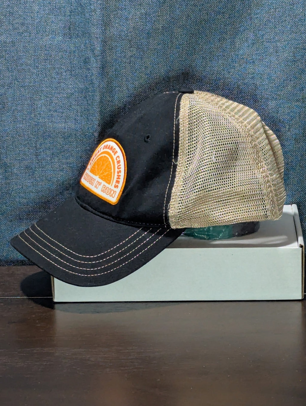 Waterman's Crush N Run Trucker Hat I Sweat Orange Crushes Virginia Beach