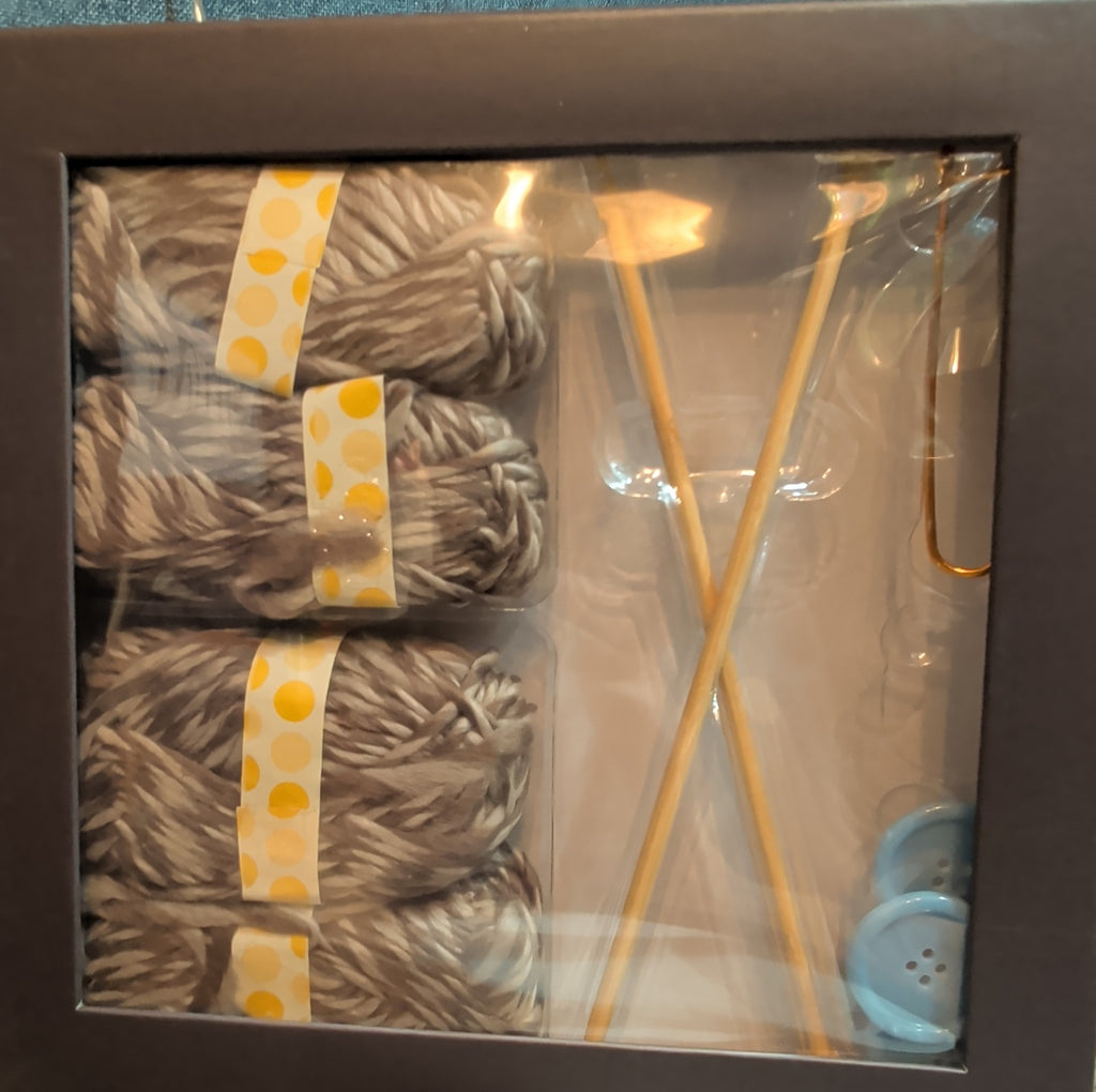 SpiceBox Intro To Knitting Learn To Knit Craft Kit Bamboo Needles