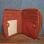 Margot New York Gina Compact Wallet Brandy Leather Boho