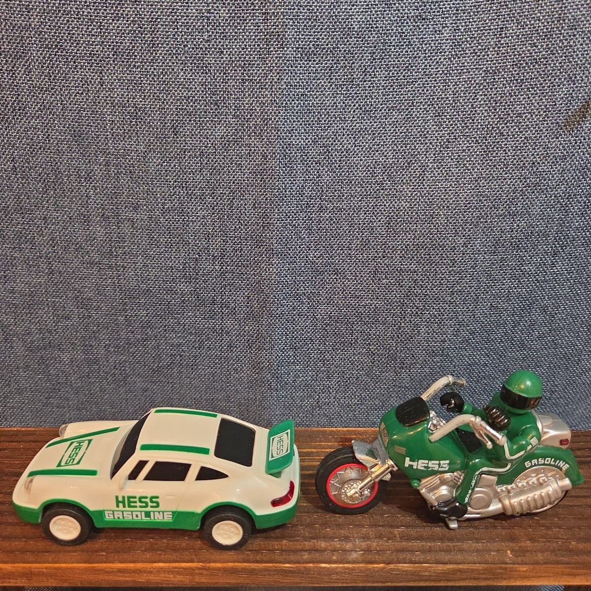 HESS Toy Lot 1992 Race Car & 2007 Motorcycle Plastic