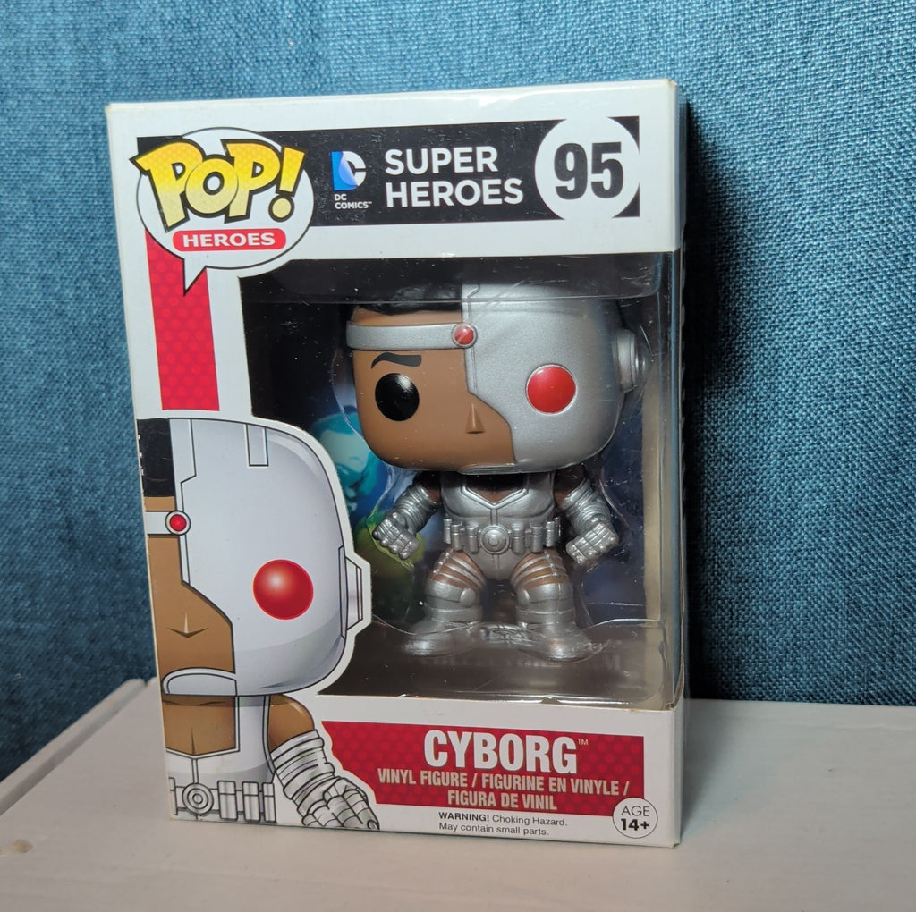 Funko Pop Heroes Cyborg 95 Vinyl Figure DC Comics NIB with Protector
