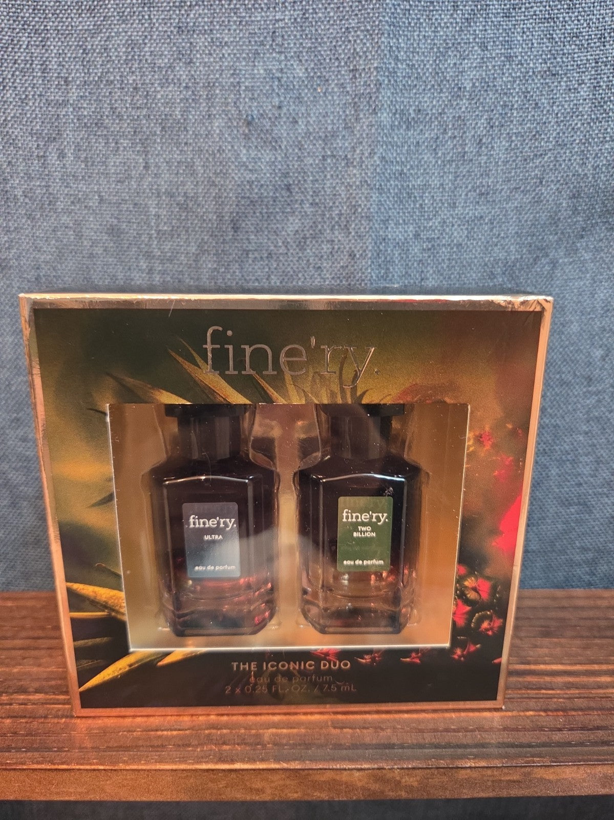Fine'ry The Iconic Duo Men's Perfume Set Ultra Two 2X NIB Fragrance Travel