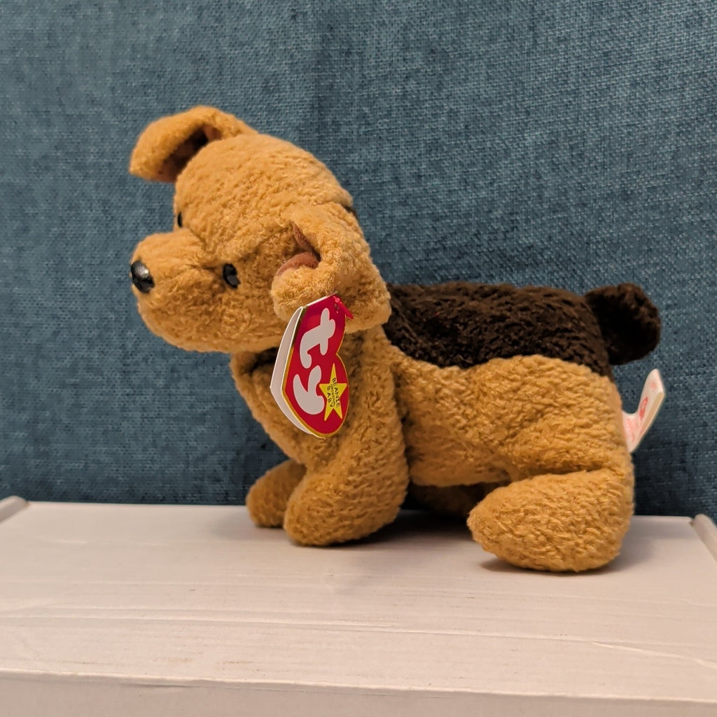 TY Beanie Baby TUFFY Terrier Dog 1996 | MWMT Mint Tags | Fareham Hants Star 6.5"