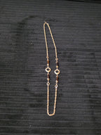 Sarah Coventry Emberwood Long Vintage Necklace 1975 Gold Tone Root Beer Amber