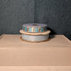 Mixed Ribbon Lot 11 Spools Satin Grosgrain Lace Wired Blue Green Yellow Fall