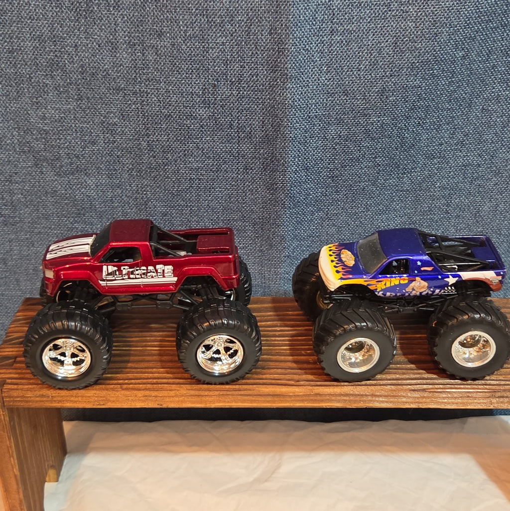 Hot Wheels Monster Trucks Race Bundle Crush Cars Diecast Y2K Mixed with Demo Car