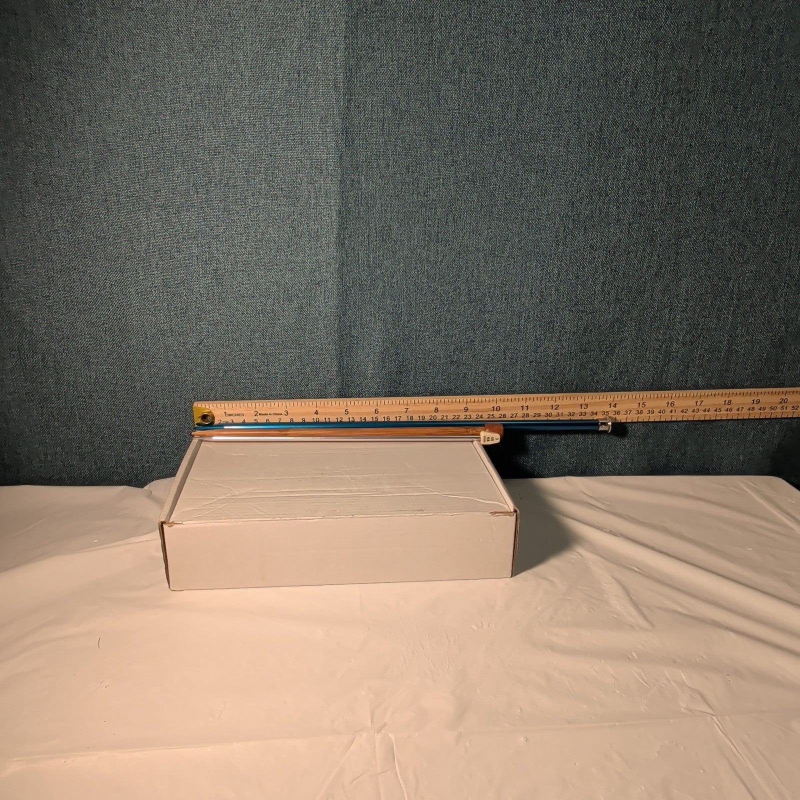 Boye Size 5 Aluminum Knitting Needle 14 Inch Single Point Teal Blue 6328 Vintage