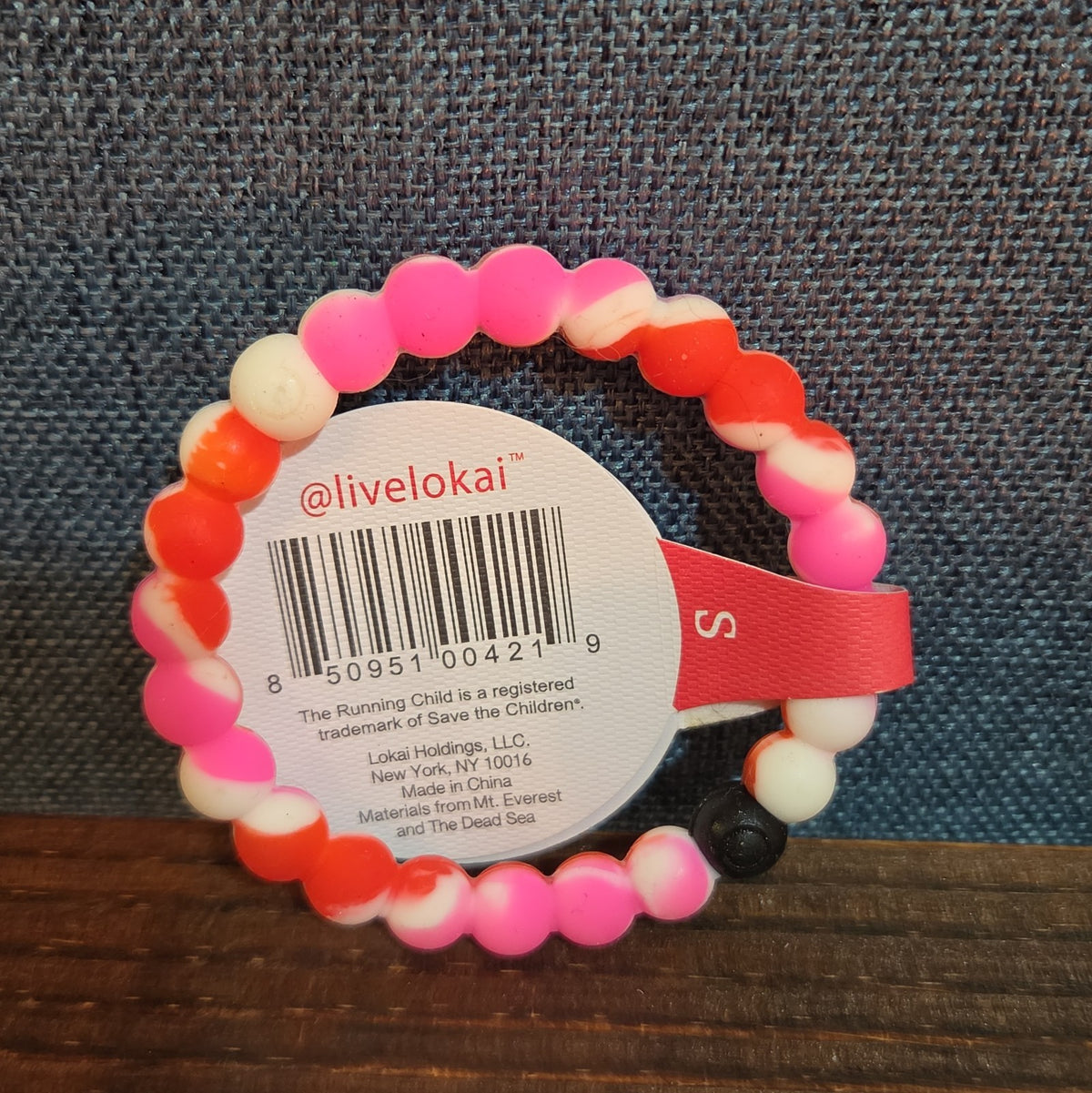 Lokai Breast Cancer Awareness Pink Silicone Bracelet Size S