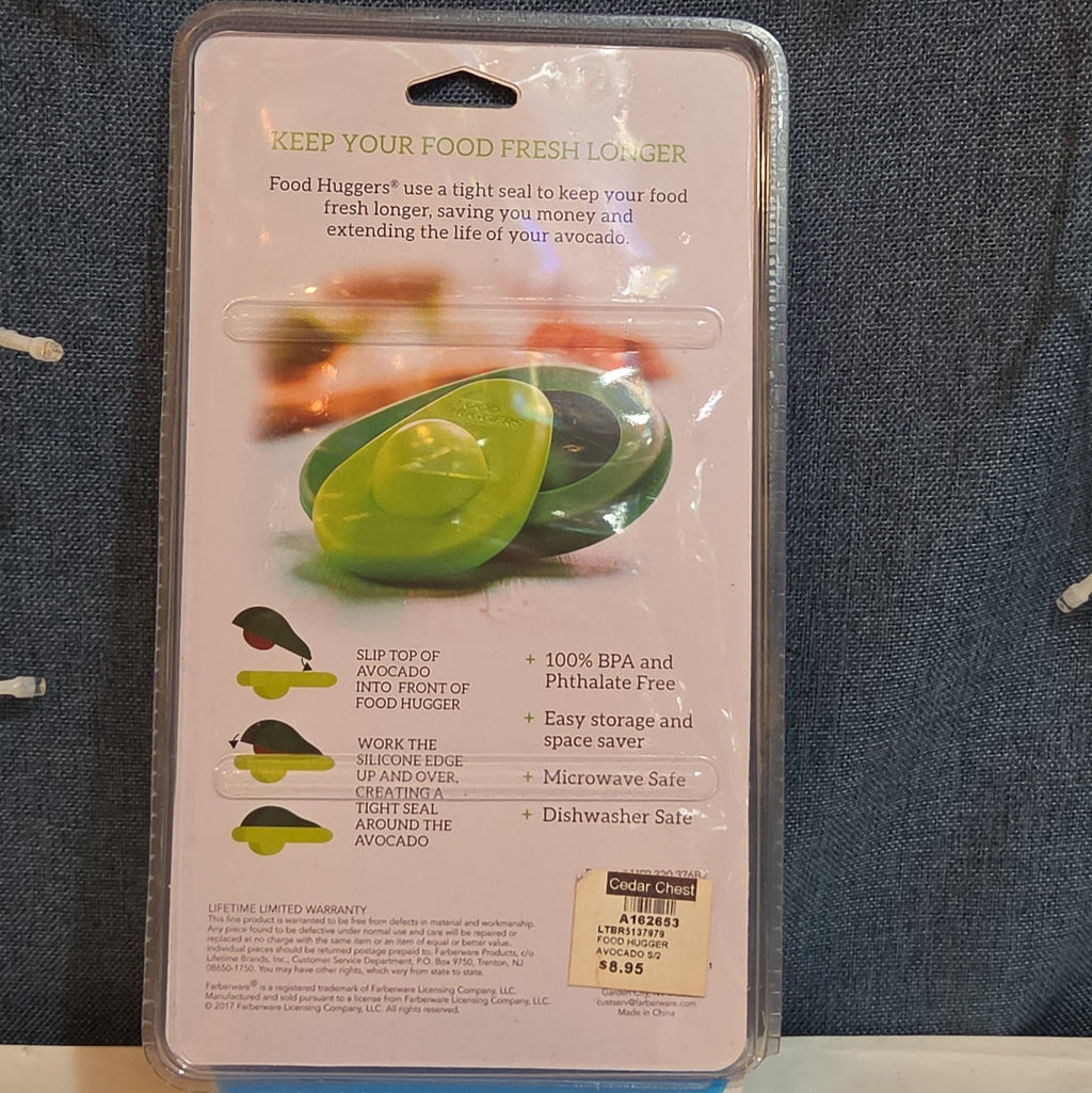 Farberware Food Huggers Silicone Avocado Saver 2-Pack BPA-Free