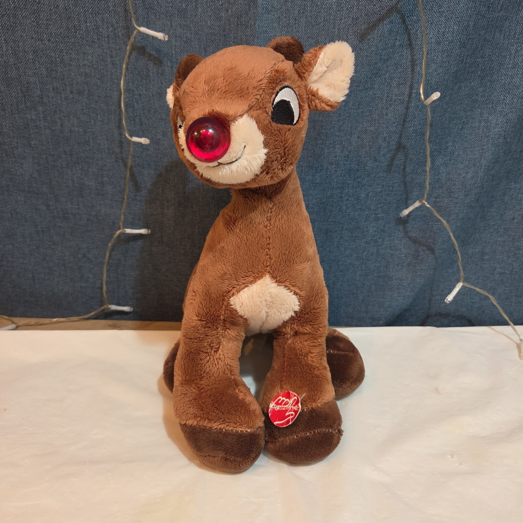 Dan Dee Rudolph Red Nosed Reindeer 15" Plush Light Sings