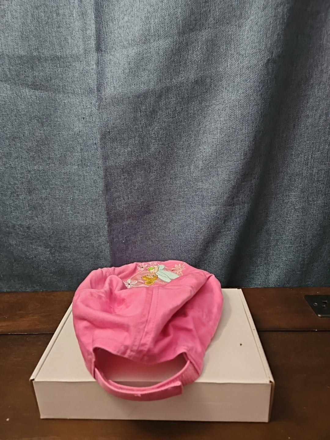 Disney Tinker Bell Hat Pink Baseball Cap "Cute but Feisty" Y2K Embroidered