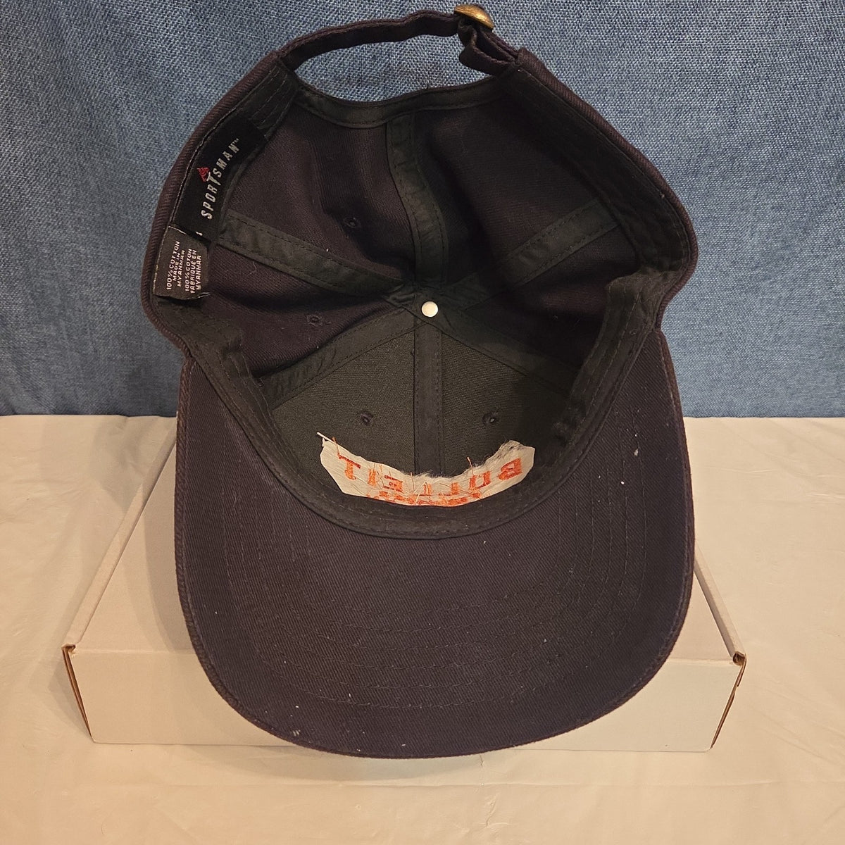 Bulleit Frontier Whiskey Hat Cap Sportsman Charcoal Black Strapback