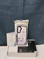 NEW DagoRoo for Samsung Galaxy S25 5G Case | Purple Butterfly Kit