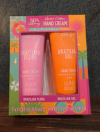 Spa Luxury Brazilian Sol Flora Hand Cream Duo Pistachio Lychee NIB