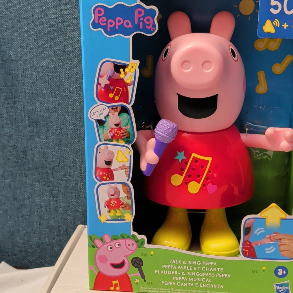 Hasbro Peppa Pig Talk & Sing Peppa Doll Musical 50+ Sounds Songs New Sealed