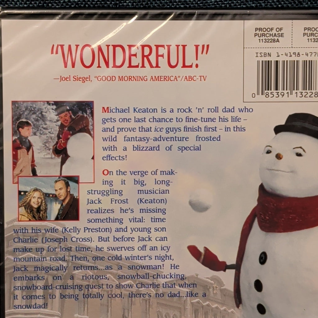 Jack Frost DVD Michael Keaton 1998 Family Movie Christmas Fantasy New Sealed NIB