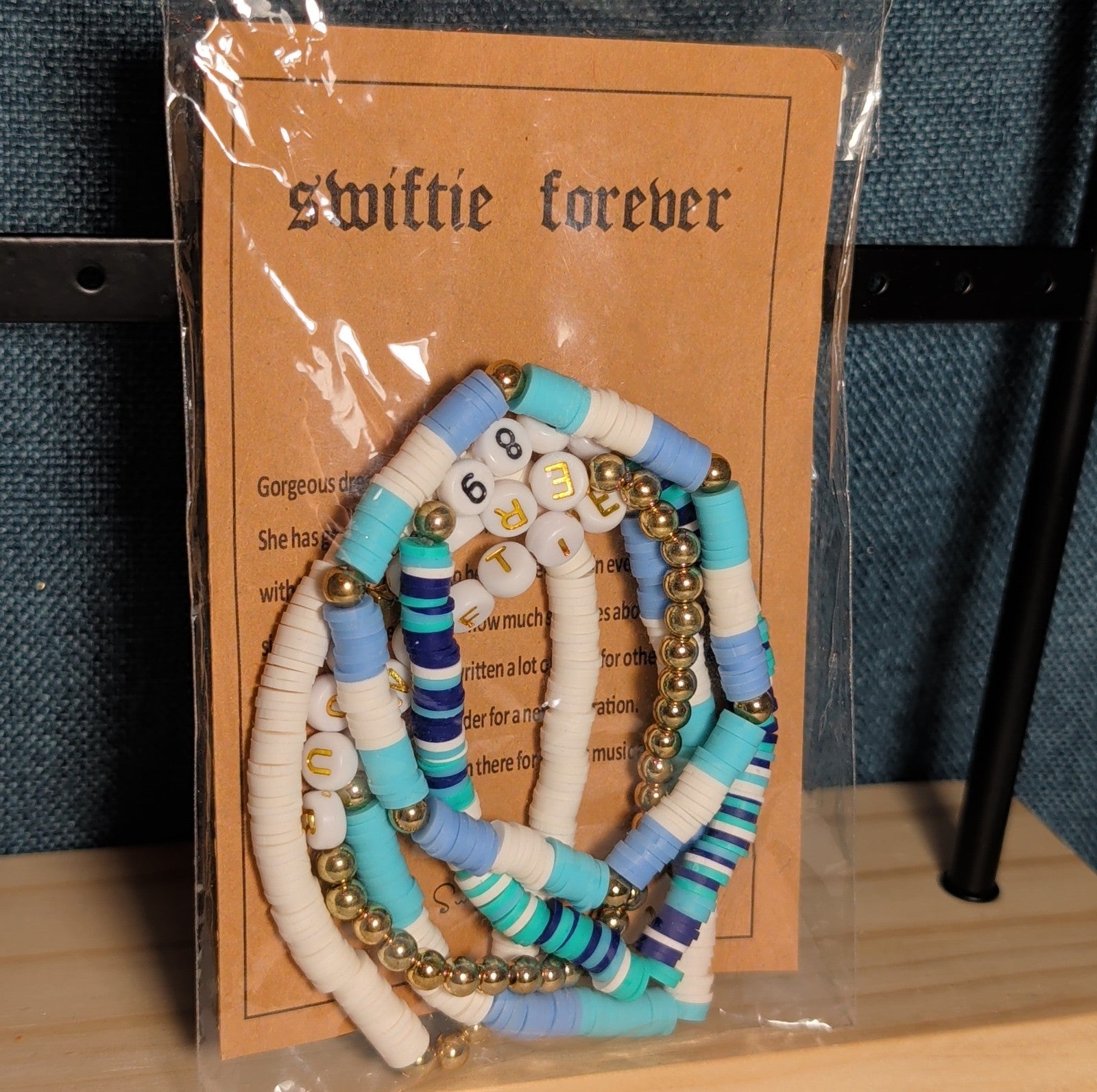 Swiftie Forever 5-Piece Beaded Bracelet Set Eras Tour Y2K NWT