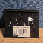 Traci Lynn Faux Pearl Silver Ball Hook Drop Earrings