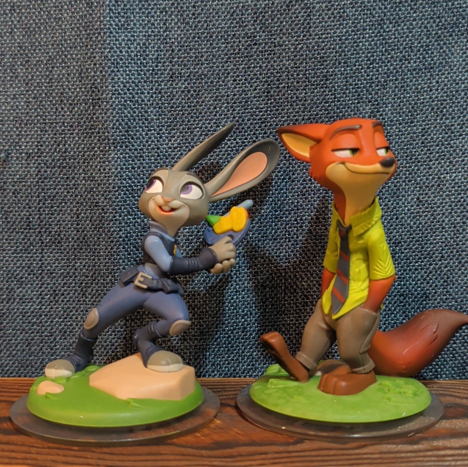 Disney Infinity 3.0 Zootopia Judy Hopps Nick Wilde 2 Figure Lot PVC Loose