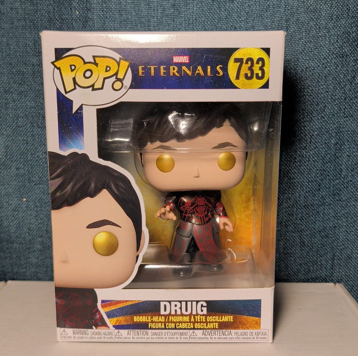 Funko Pop Marvel Eternals Druig 733 Bobble-Head Figure NIB with Protector