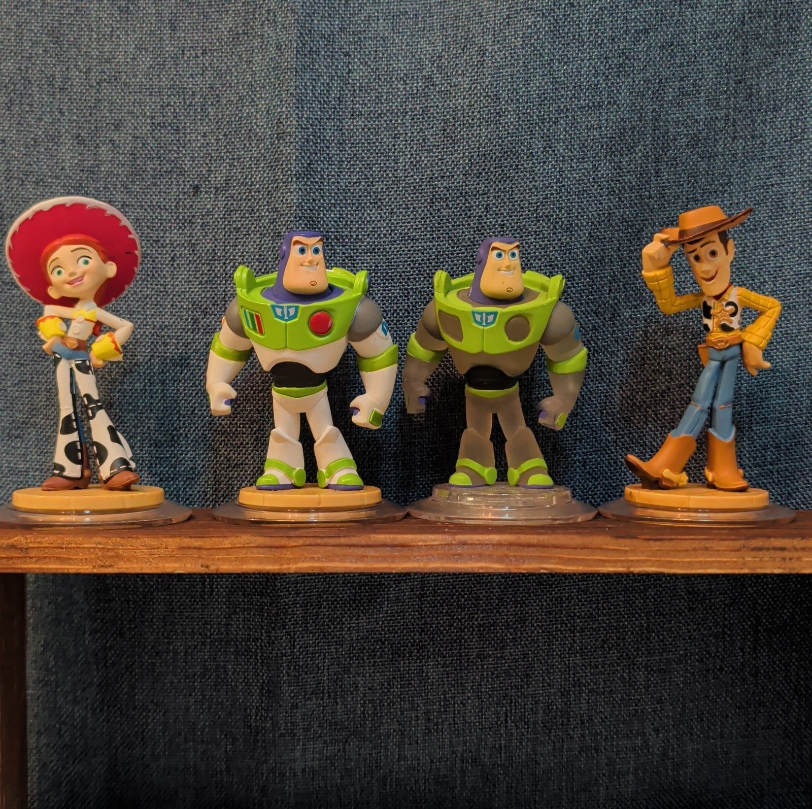 Disney Infinity 1.0 Toy Story 4 Figures Jessie Buzz Buzz Crystal Variant Woody