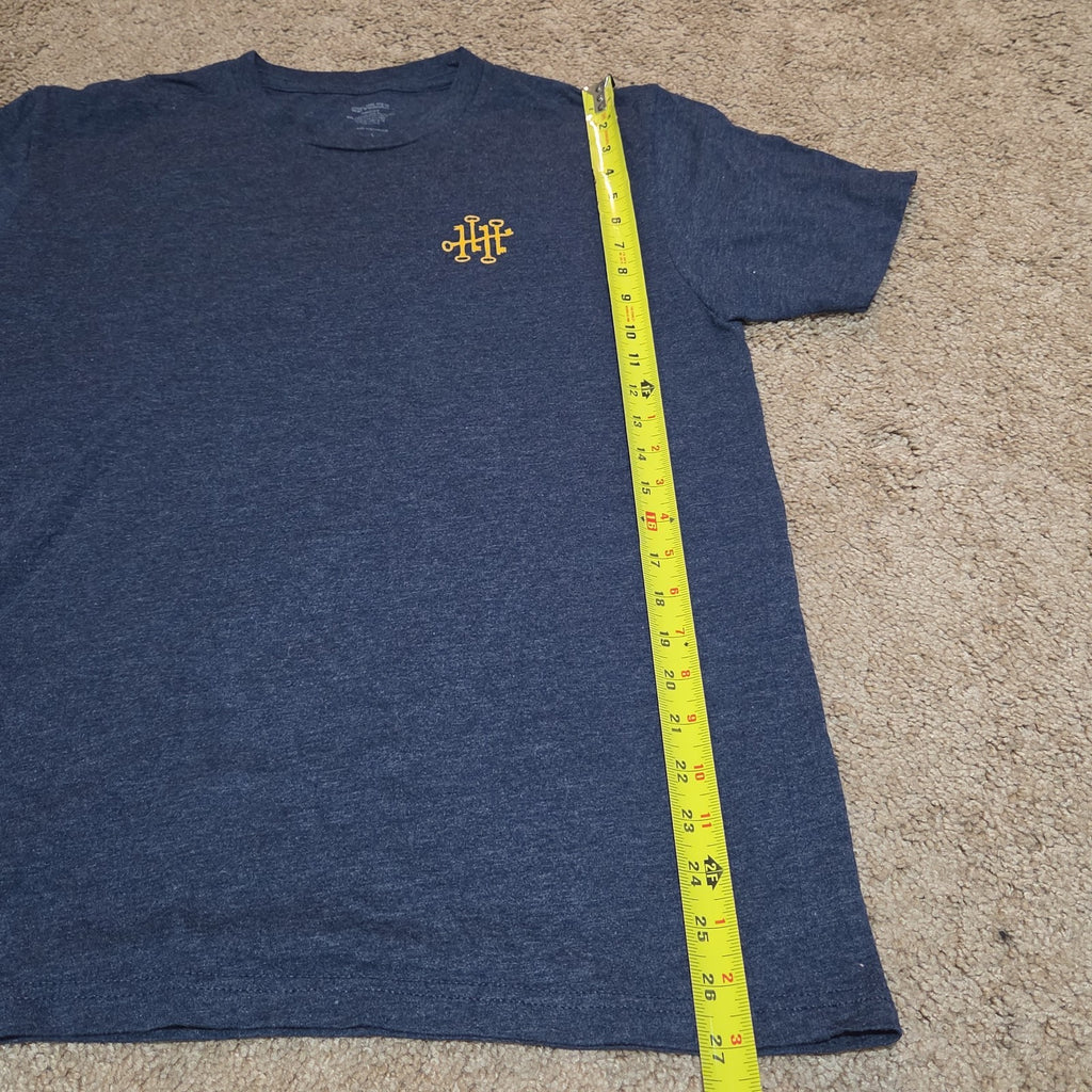 Diageo Tangerine Shirt Large Navy Blue Key Graphic Tee