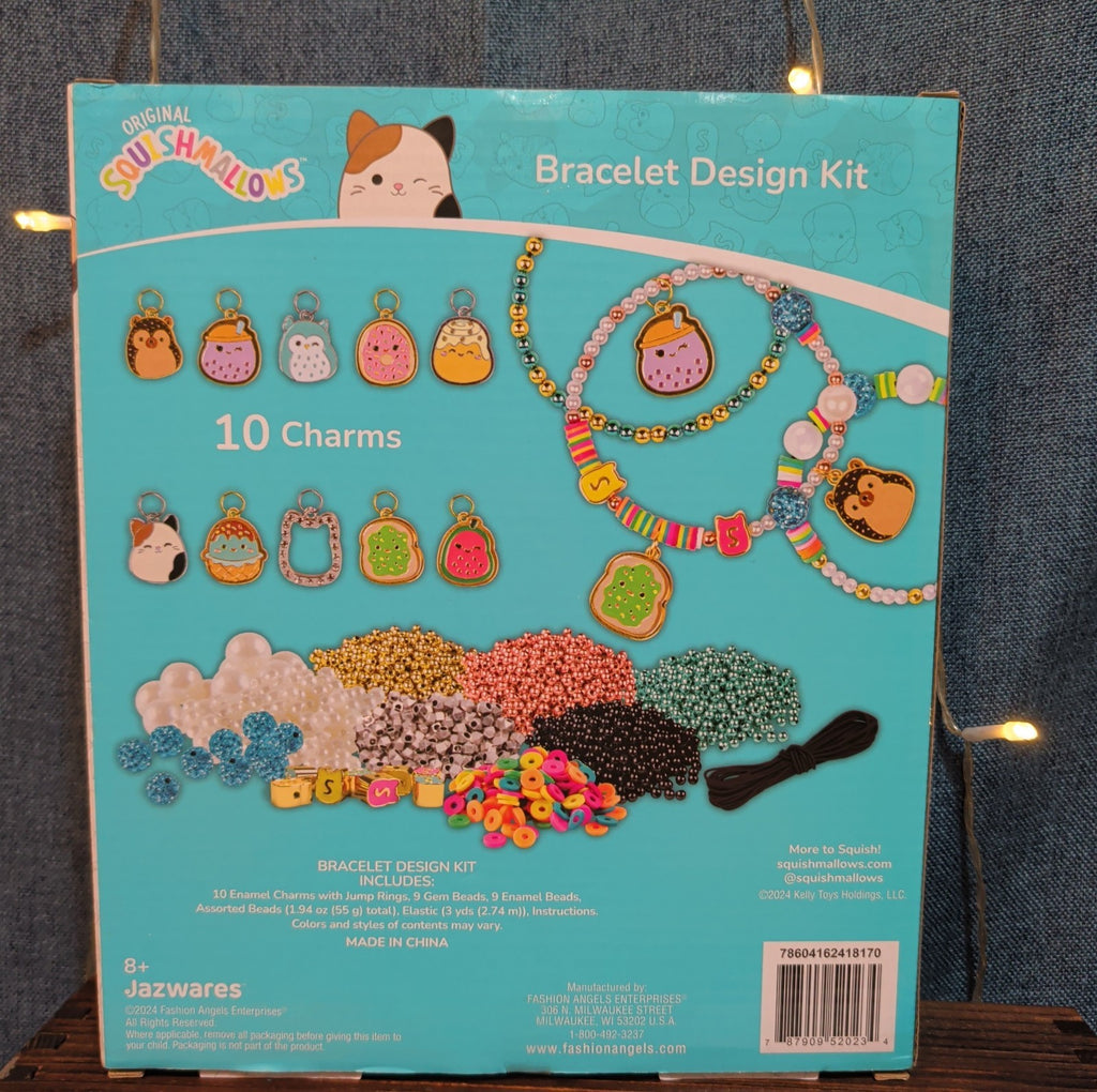 Squishmallows Bracelet Design Kit Enamel Charm Beads 2024 NIB