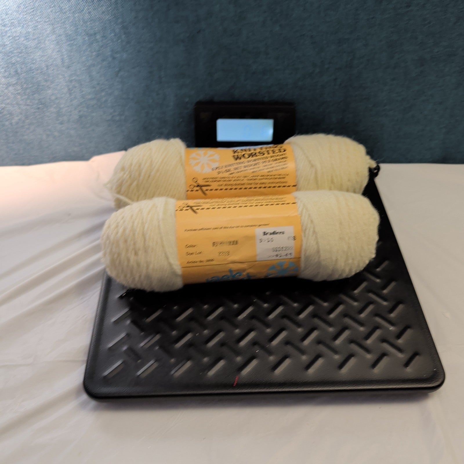 Vintage Jack Frost Wintuk Yarn Set of 2 Fisherman Off White 4 Ply Worsted 6oz