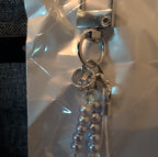 Adorn Beaded Phone Strap Charm Pearl Glass Crystal Y2K Keychain New Card