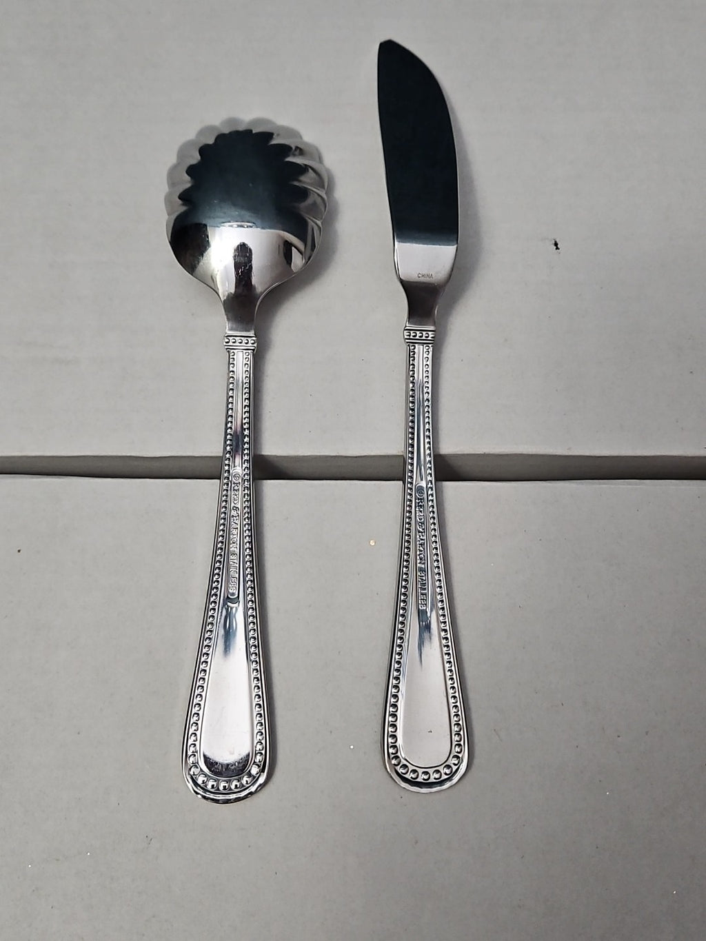 Reed & Barton KENDALL 5-Piece Serving Set | Hostess Host Set | 18/10 Stainless