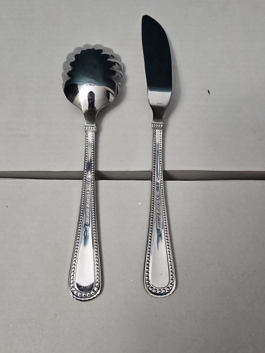 Reed & Barton KENDALL 5-Piece Serving Set | Hostess Host Set | 18/10 Stainless
