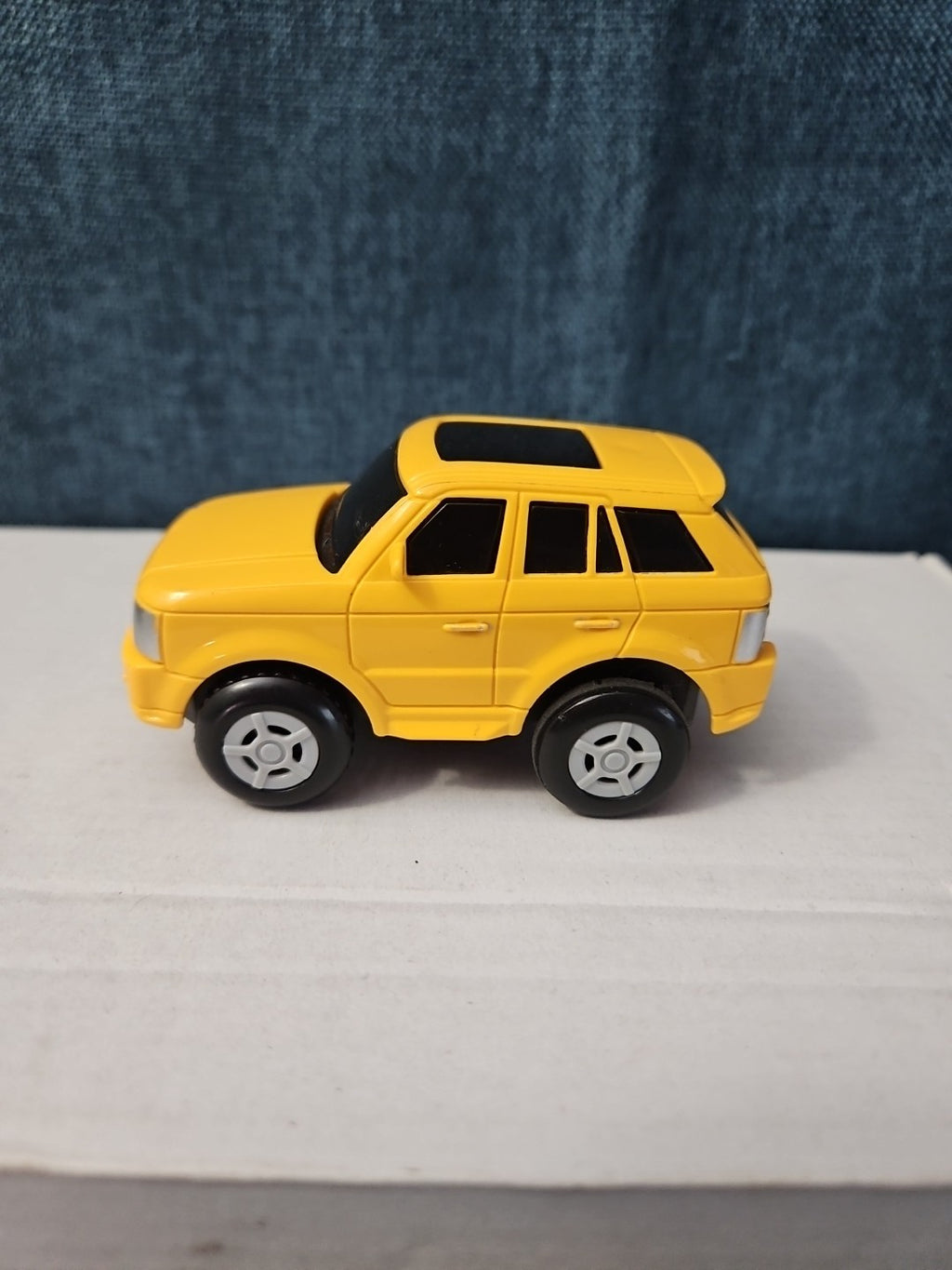 Motorized Yellow SUV Toy Car | Battery Operated Range Rover Style | 3" Vehicle