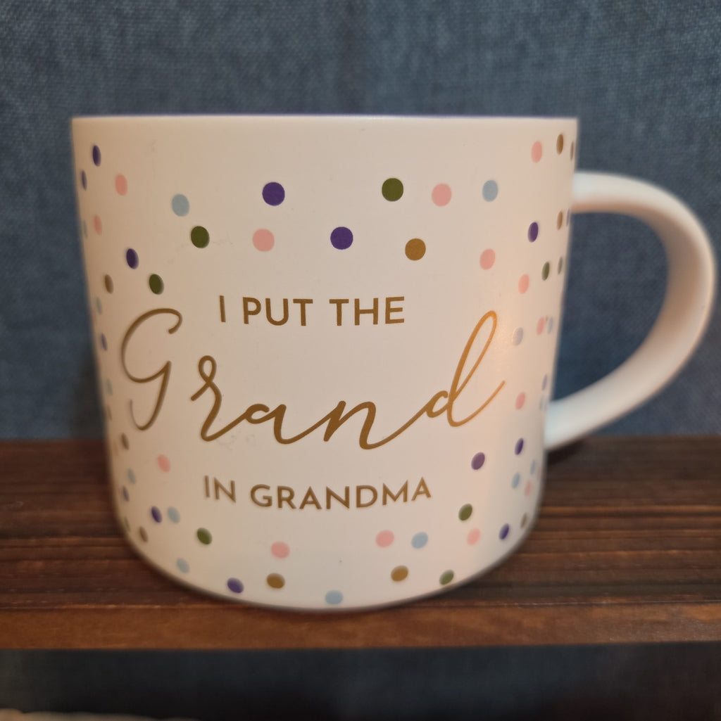 Threshold Grand In Grandma 16oz Stoneware Coffee Mug Dotted