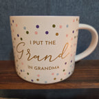 Threshold Grand In Grandma 16oz Stoneware Coffee Mug Dotted