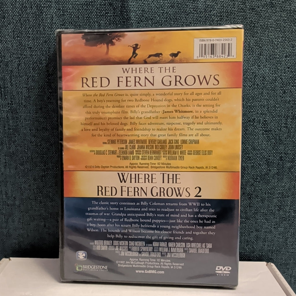 Where the Red Fern Grows 1 & 2 DVD Double Feature NEW SEALED