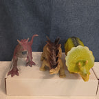 Dinosaur Toy Figures Lot of 6 T-Rex Triceratops Stegosaurus