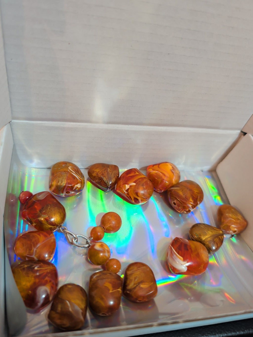 Baroque Tortoise Pre-Drilled Plastic Beads 2oz Boho Craft Lot