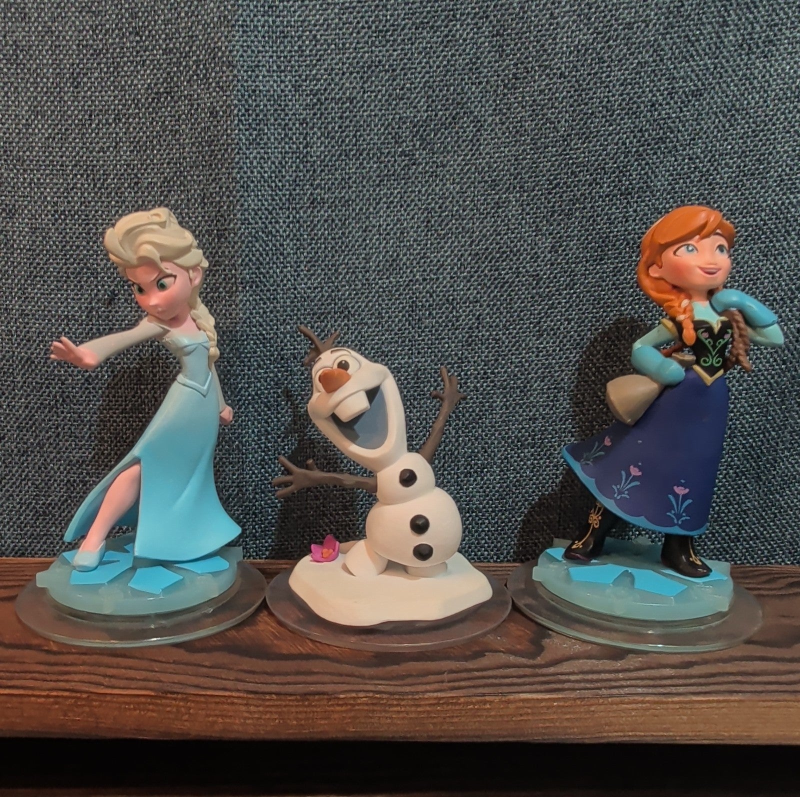 Disney Infinity Frozen 3 Figure Lot Elsa Anna Olaf PVC Loose