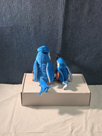 Ty Beanie Baby Rocket the Blue Jay Set Standard & Teenie Beanie 1998 NWT Bird