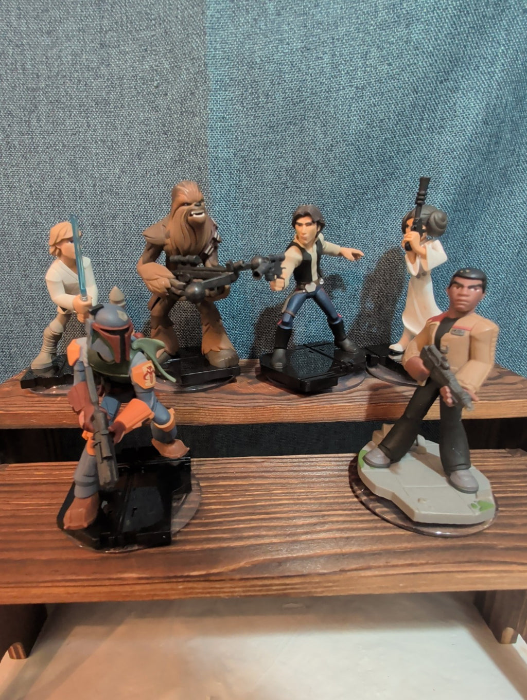 Disney Infinity 3.0 Star Wars 6 Figure Lot Luke Han Leia PVC Loose