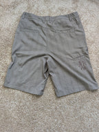 O'Neill Hybrid Boardshorts Men's Size 34 Gray Plaid Swim Trunks Walker Shorts