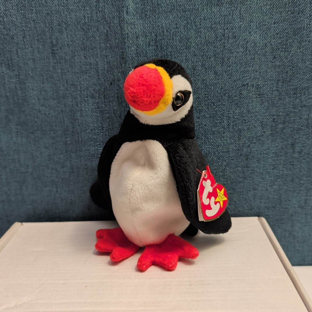 Ty Beanie Baby Puffer Puffin Bird 1997 Retired MWMT P.E. Pellets Authentic 90s