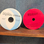 Offray Ribbon Lot 2 Pink Organdy Metallic Magenta Craft Destash