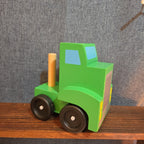 Melissa & Doug Wooden Car Carrier Truck Cab Green Replacement
