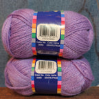 Herrschners Afghan Yarn 2 Ply Grape Frost Purple Acrylic 2 Skein