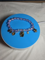 Kawaii Kitty Pink Beaded Stretch Charm Bracelet Y2K