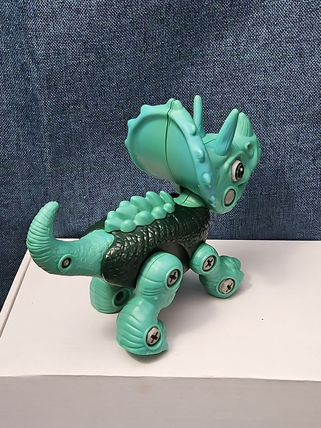 Take Apart Dinosaur Triceratops Figure Only | Green DIY Building Toy
