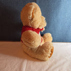 Avon 2010 Teddy Bear Plush Red Knit Heart Sweater Tan 9" Valentine